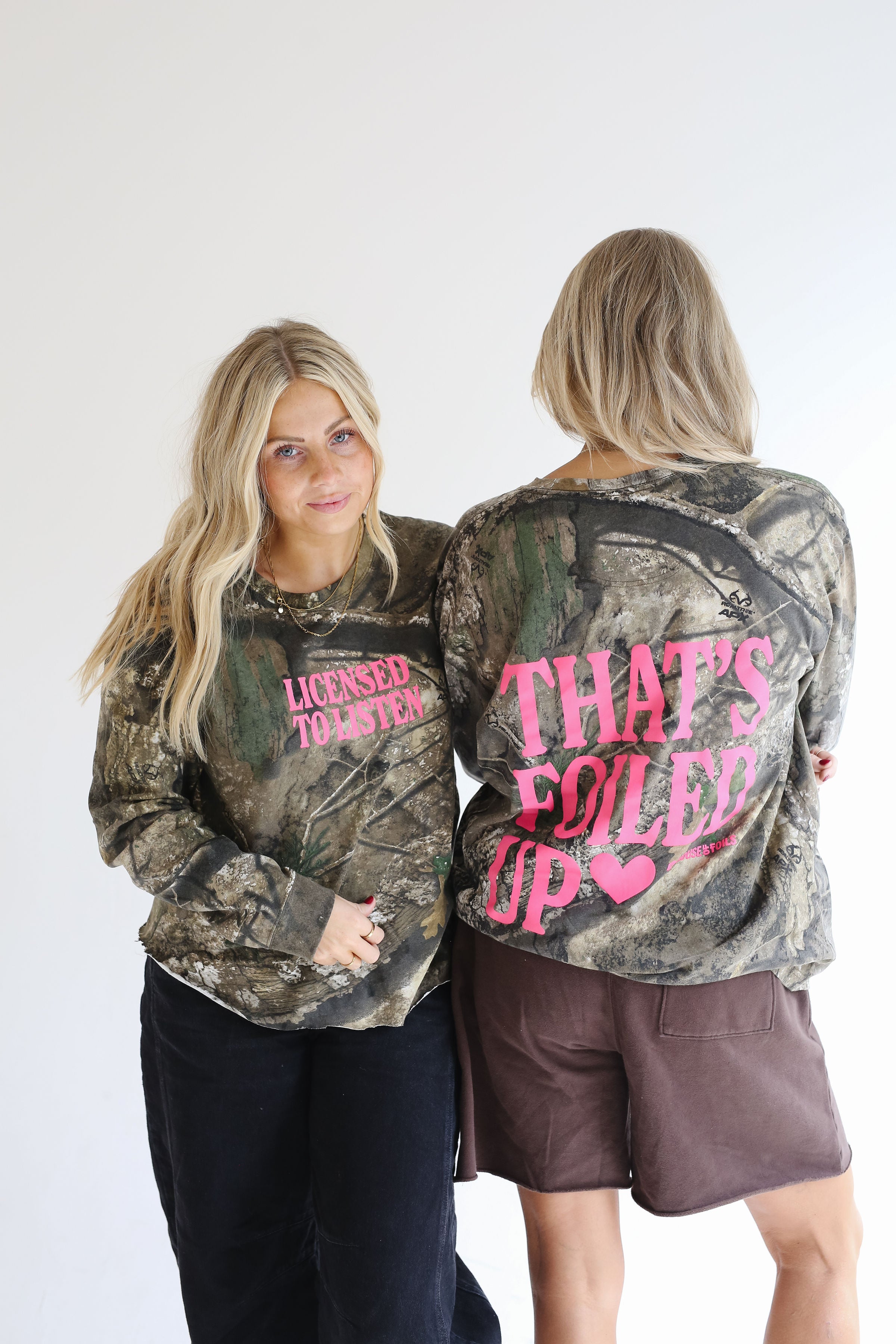 Camo 'Licensed to Listen' Long Sleeve