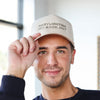 Tan beige Babylighting My Back Out Hat side view for hair stylists