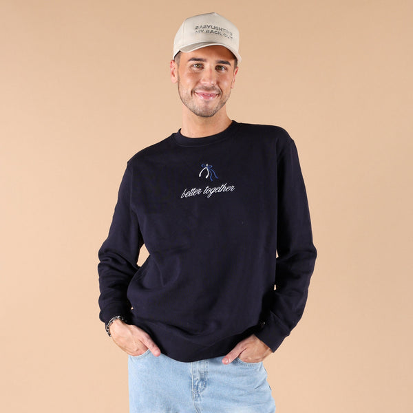 Navy Better Together Hoodie salon apparel by House of Foils
