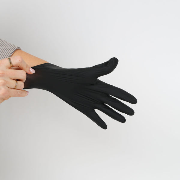 Black Nitrile Gloves (100 Count)