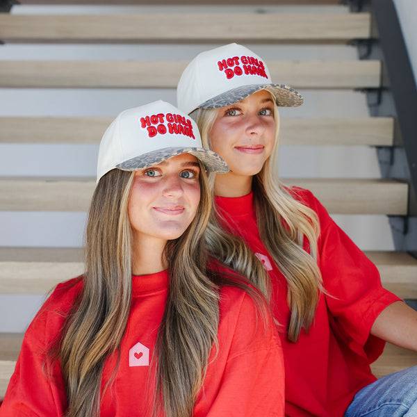 Hot Girls Do Hair cheetah hat by House of Foils - adjustable fit