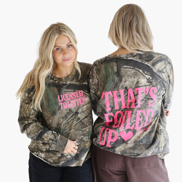Camo 'Licensed to Listen' Long Sleeve