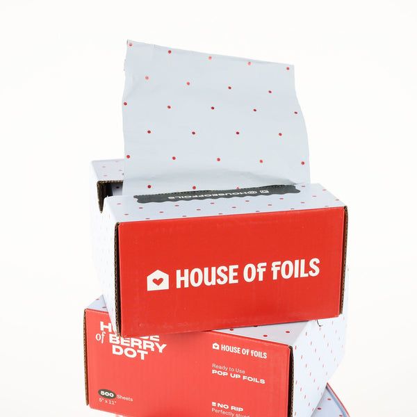 House of Berry Dot dot pattern hair foil sheets for balayage