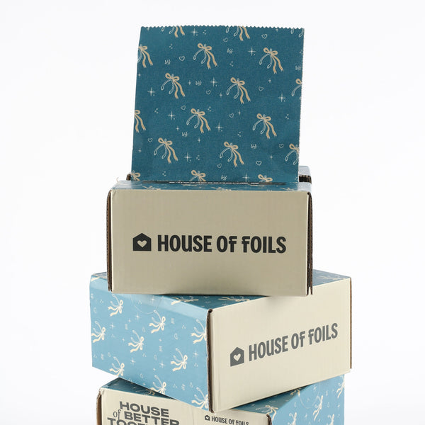 House of Better Together foil sheets fanned out showing full print