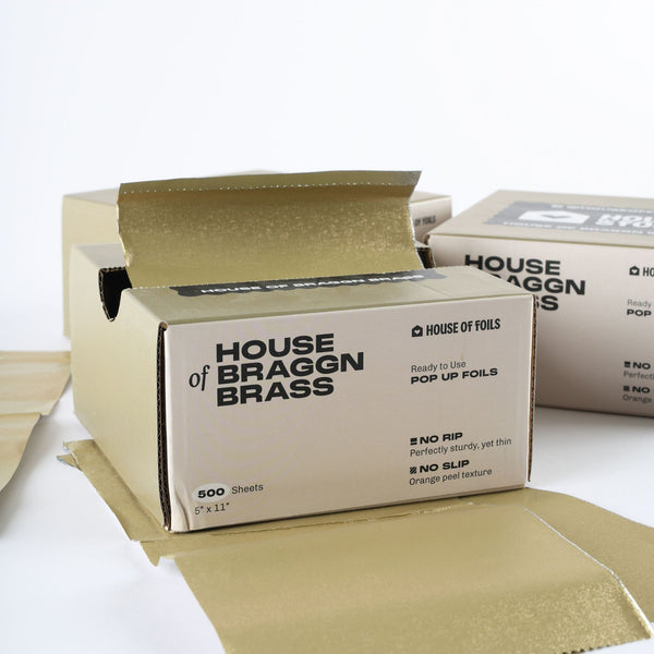 House of Braggn Brass foils for balayage and highlighting