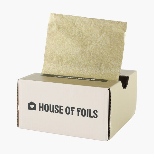 House of Braggn Brass hair foils 5x11 inch 500 sheet pack by House of Foils