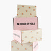 House of Candy Corn fall foil sheets fanned out showing candy corn print