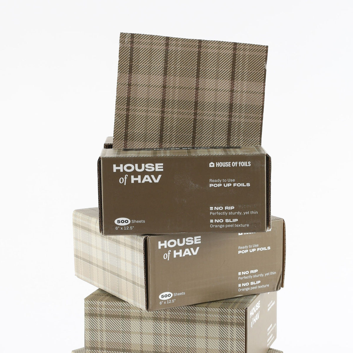 House of Hav foil sheets fanned out showing full print