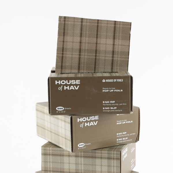House of Hav foil sheets fanned out showing full print