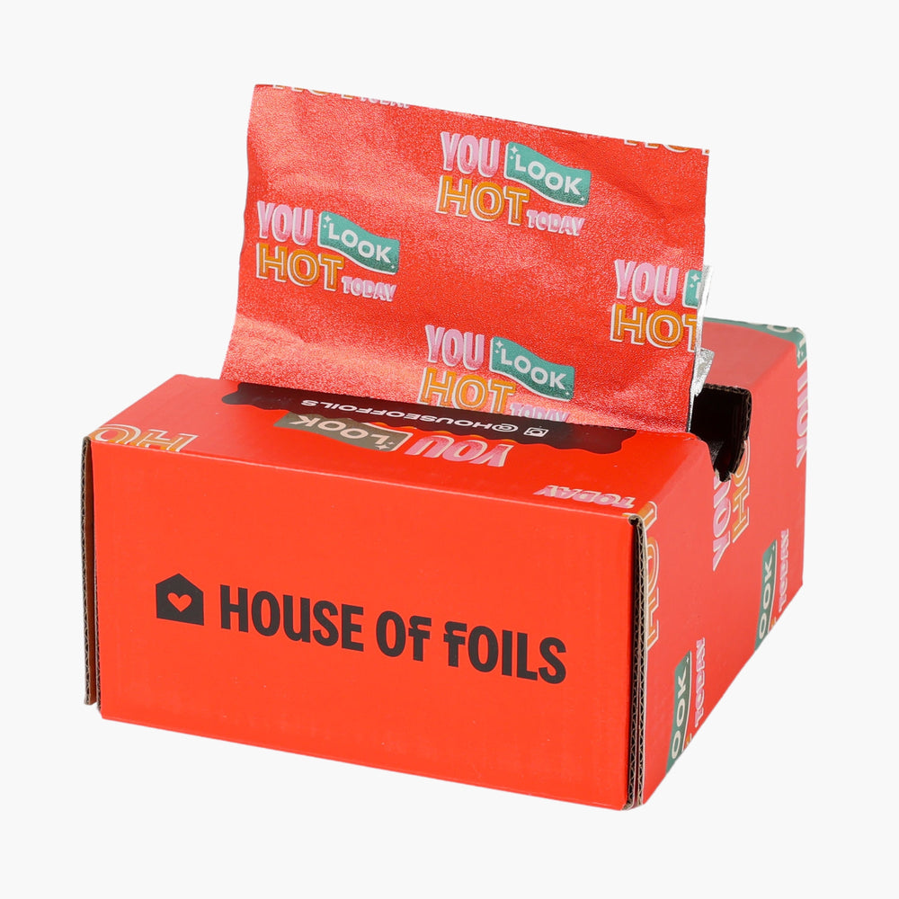 House of Hottie hair foils 5x11 500 sheets - House of Foils pop-up dispenser box