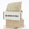 House of Jessi + Stew foil sheets fanned out showing full print