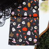 Full sheet of House of Monster Mash foil showing ghosts, pumpkins and skulls on black
