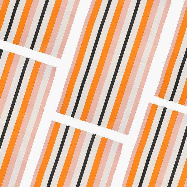 House of Sugar & Spice striped hair foils orange peel texture close-up