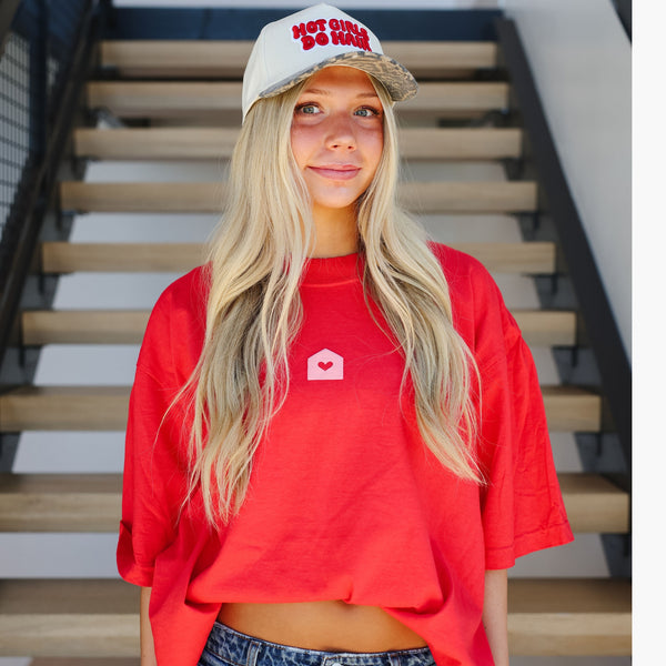 Red Hot Girls Do Hair tee by House of Foils - stylist lifestyle shirt